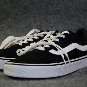 Vans Ward Skate Sneakers Women’s 8.5 Black Canvas 500714
